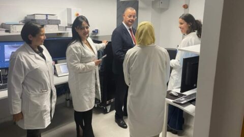 Le ministre de la Santé inspecte l’avancement des travaux à l’Institut Saleh Aziz pour les maladies cancéreuses