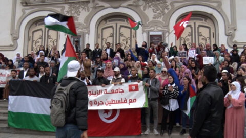 Les étudiants tunisiens se mobilisent pour soutenir la Palestine