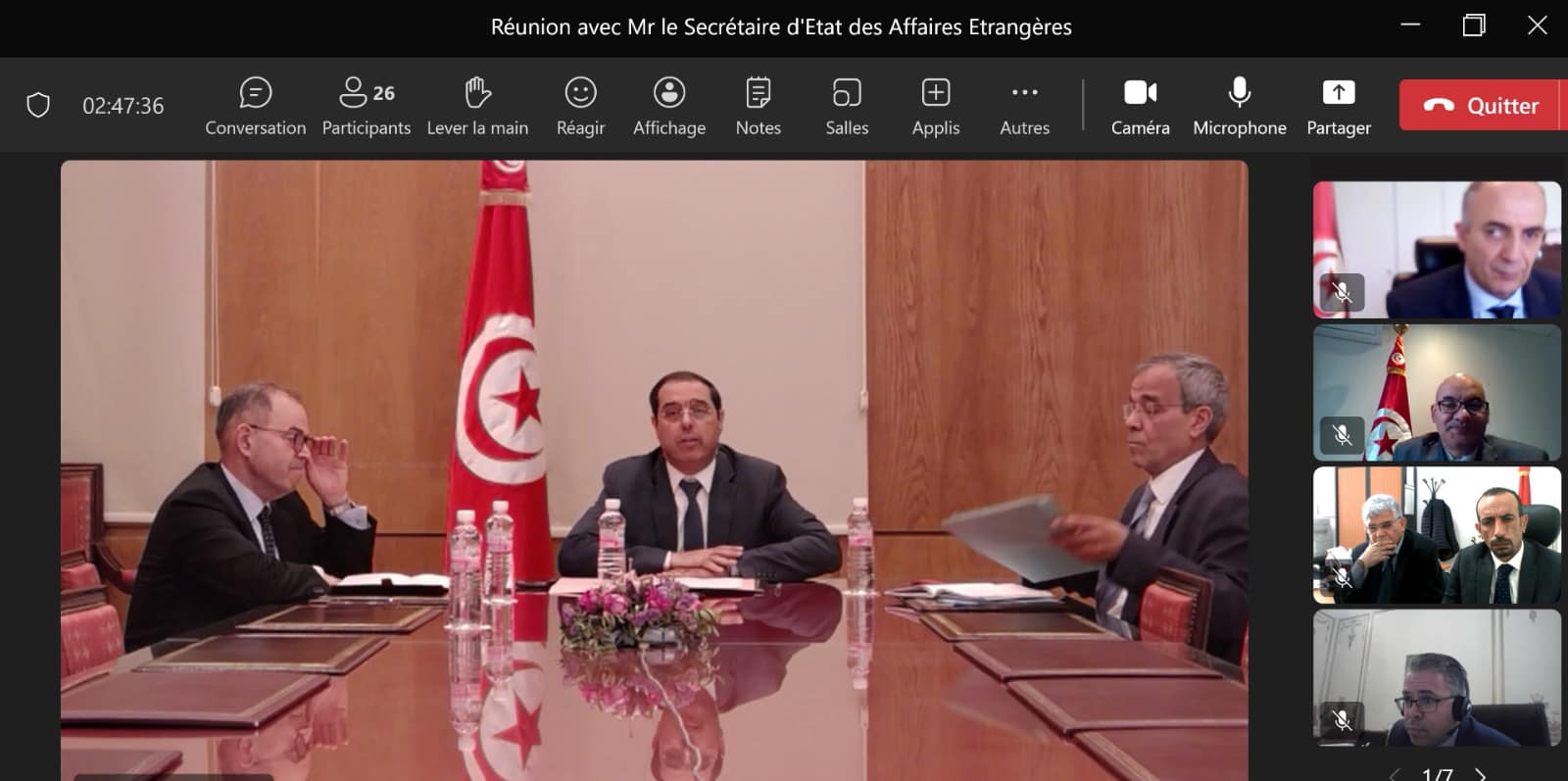 Fournir des services aux Tunisiens à l'étranger et les informer est au centre d'une réunion à distance du secrétaire d'Etat auprès du ministre des Affaires étrangères avec les chefs des missions consulaires