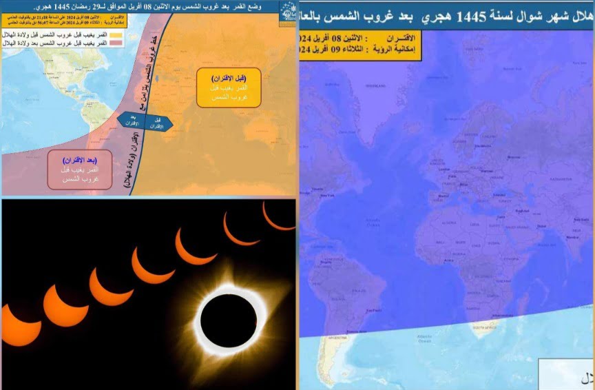 Surveillance météorologique: le croissant Shawwal n'est plus visible après le coucher du soleil lundi
