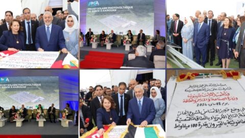 En images / Pose de la première pierre pour l’achèvement du projet de station de production d’électricité solaire à Sabikha