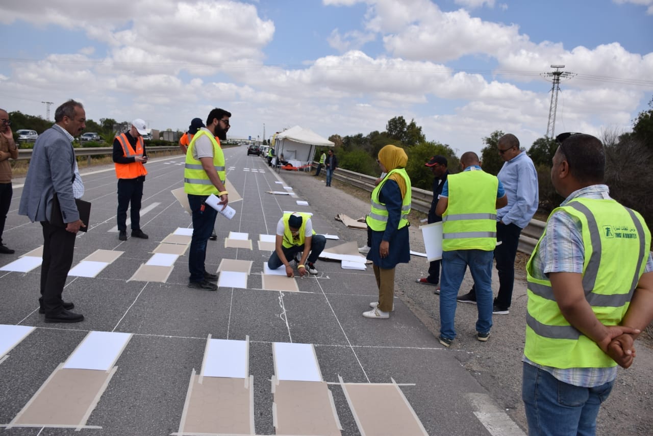 Renforcer la sécurité routière sur les routes numérotées.. le lancement de la réalisation d'un champ expérimental de signalisation horizontale