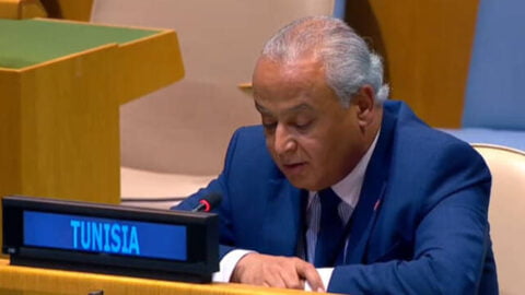 Représentant permanent de la Tunisie auprès des Nations Unies : La Tunisie appelle le Conseil de sécurité à mettre immédiatement fin aux crimes de guerre et au génocide contre le peuple palestinien.