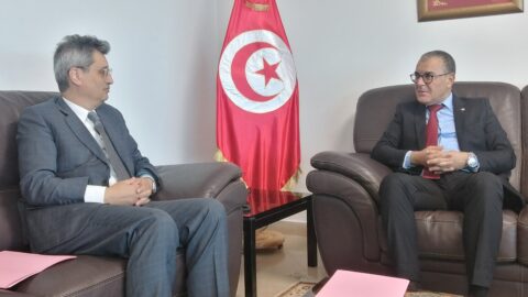 Le secrétaire d’État chargé des petites et moyennes entreprises rencontre le président du Conseil bancaire et financier