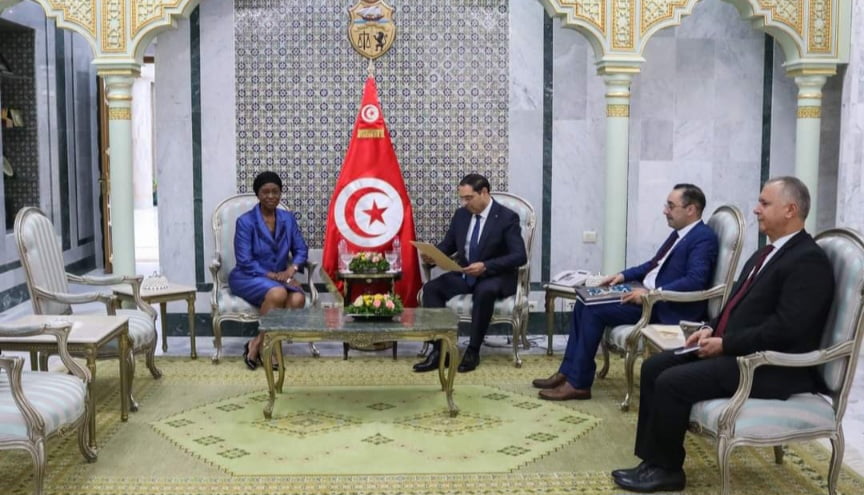 Le secrétaire d'Etat aux Affaires étrangères reçoit les lettres de créance de l'ambassadeur de Namibie en Tunisie