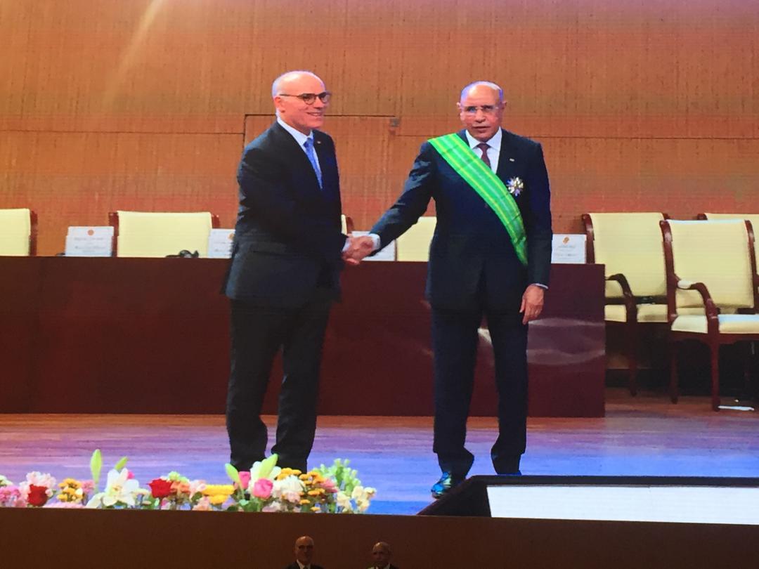 Tenir des réunions bilatérales avec les chefs de délégations... Le Ministre des Affaires Etrangères transmet les félicitations du Président de la République au président élu mauritanien