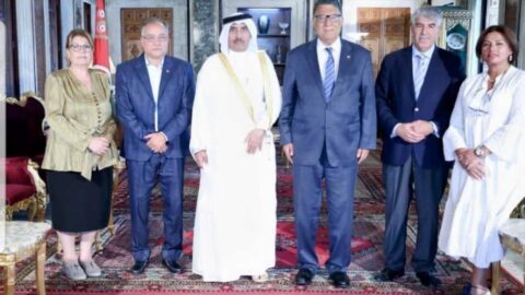 Le président de la Chambre des Représentants du Peuple reçoit l’ambassadeur du Qatar en Tunisie