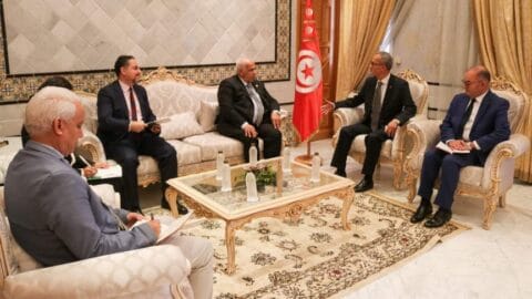 Le secrétaire d’État aux Affaires étrangères reçoit le chef de la mission de la Ligue arabe pour le suivi des élections présidentielles