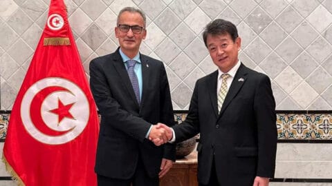 Le secrétaire d’État auprès du ministre des Affaires étrangères s’entretient avec l’ambassadeur du Japon en Tunisie