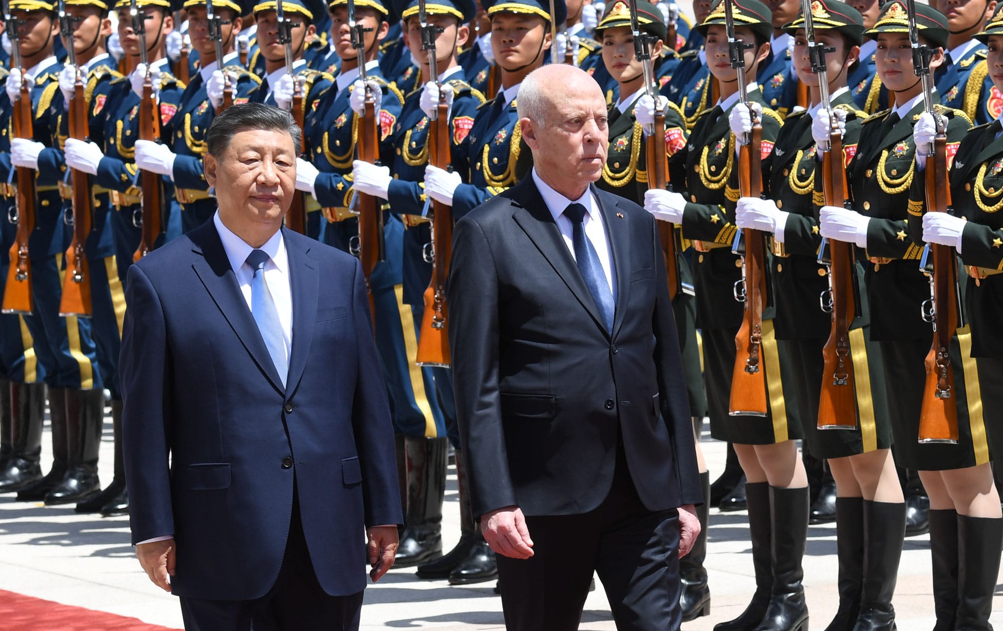 Partie de la rencontre du président tunisien Kais Saied avec le président chinois / Pékin / mai 2024 (Page de la Présidence de la République Tunisienne)