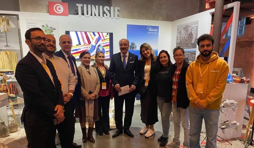 Le ministre des Affaires étrangères visite le pavillon tunisien au Village francophone