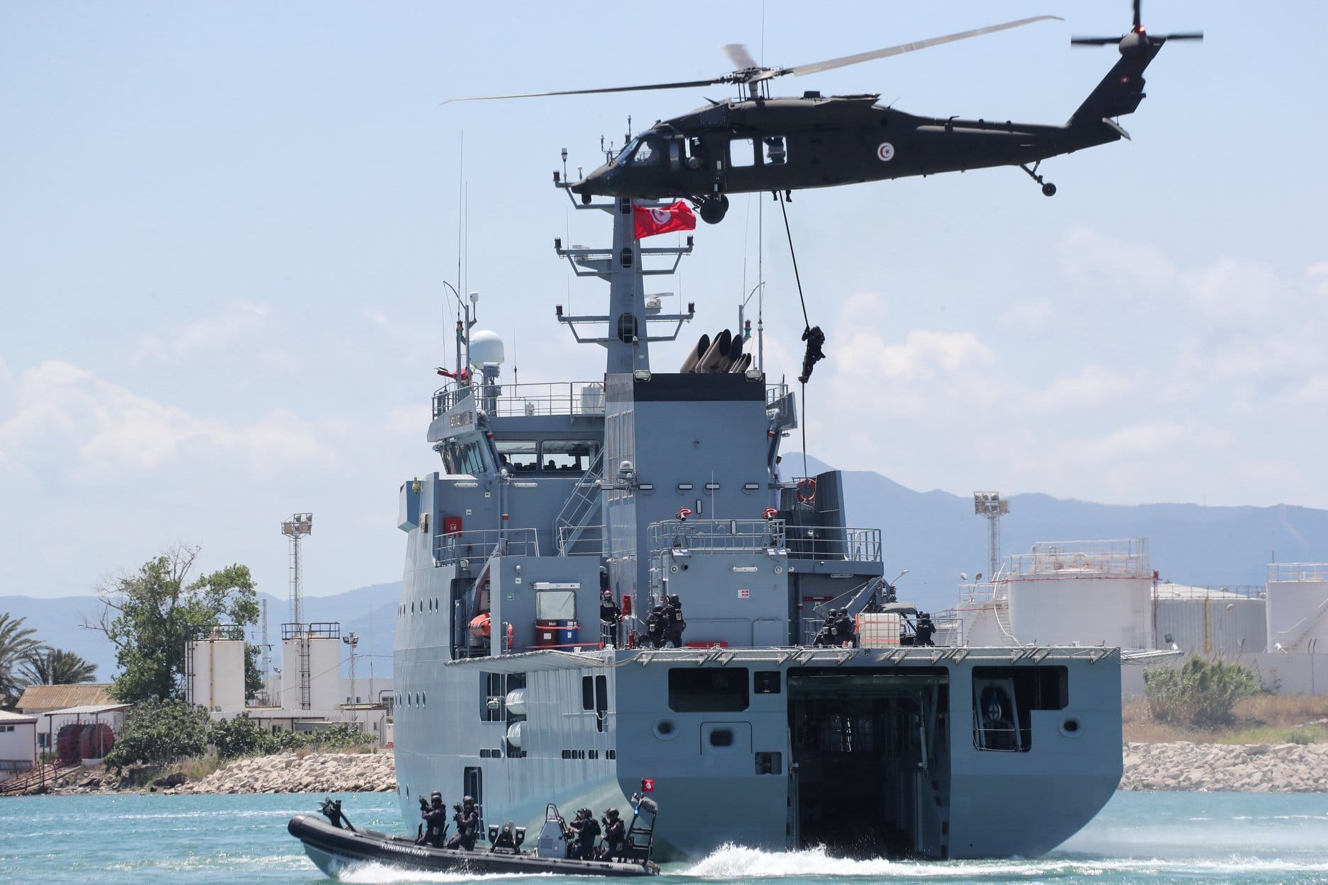 Avec la participation de 1.100 militaires et observateurs de 12 pays. La Tunisie accueille l'exercice naval multilatéral