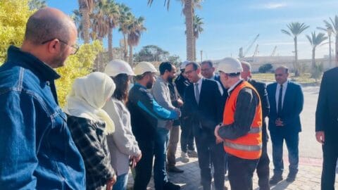 Wael Shoshan visite la centrale électrique de Ghannouch et l’usine de gaz de pétrole liquéfié